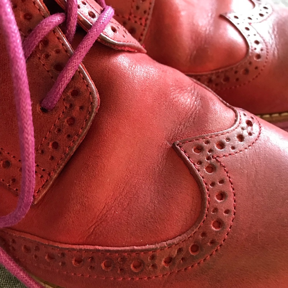 Cole Haan Oxford shoes, red 7